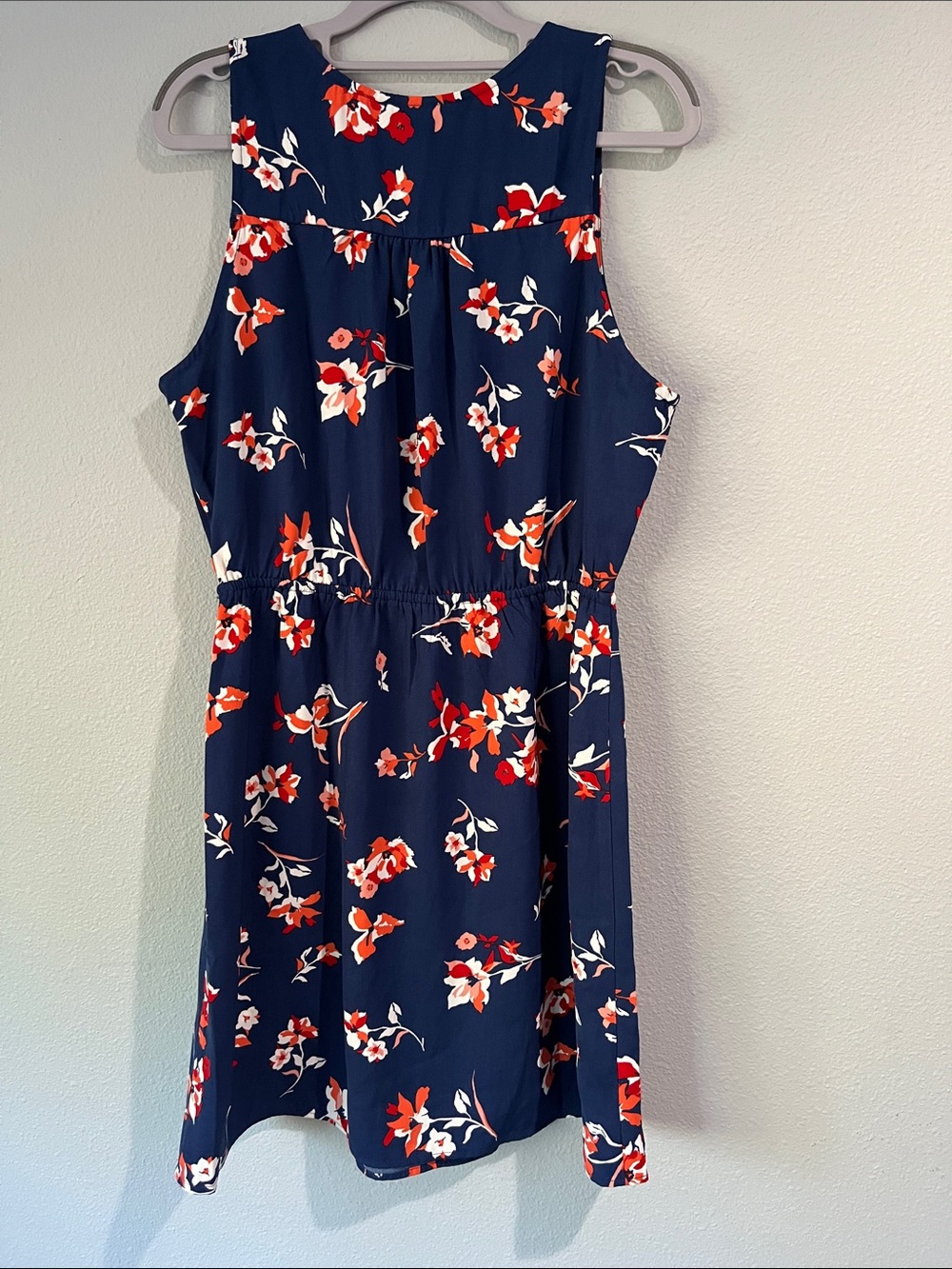 NWT 41 Hawthorne Trisha Split Neck Dress Floral Sleeveless Dress by Stitchfix - Picture 6 of 7